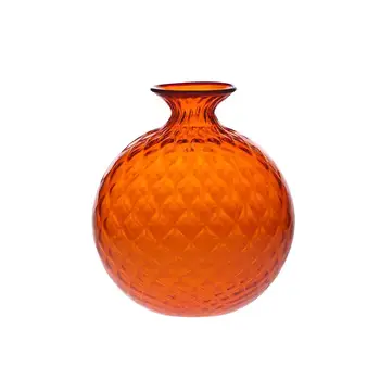 

Venini vase Ballotton monofiore XL Orange wire Indigo