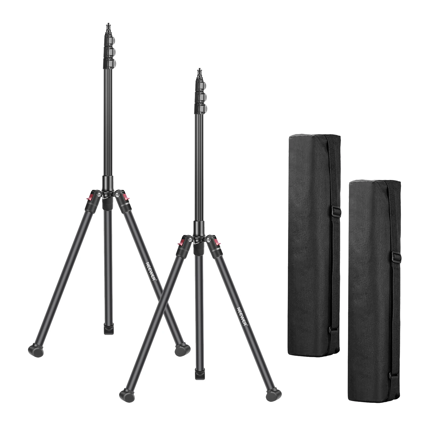 

Neewer 2-Pack Photography Tripod Light Stand for Photo Studio Cameras,Light,Softboxes,Umbrellas and More,Carrying Case Included