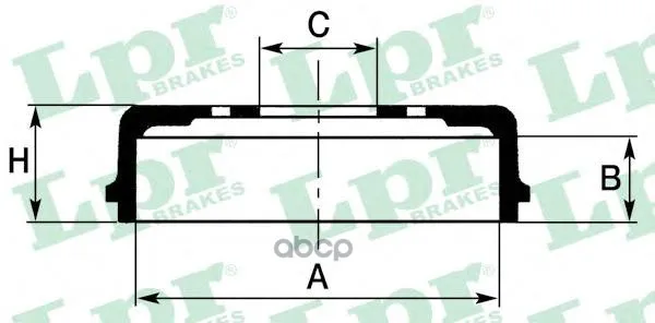 Барабан Тормозной Toyota Rav4 I/Ii 94-05 Lpr 7d0364 Lpr арт. 7D0364