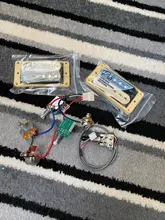 Zebra Humbucker Wiring-Harness Pickups Electric-Guitar Alnico EPI Standard with Pro 