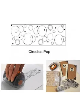 

TEMPLATE TAMPON FOR ROLLER STAMPING CONTINUOUS FISKARS MODEL CIRCLES POP