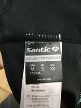 Santic-pantalones cortos con pechera para hombre, para Ciclismo de montaña, acolchados, para verano, talla asiática