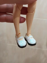 Botas para muñecas Blythe de 3,2 cm, Mini zapatos de cuero para muñecas Blyth Azone BJD 1/8, accesorios de títere zapato informal