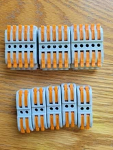 Cable-Connectors Splicing Spring Push-In-Terminal-Block Fast-Wire LED Universal Mini