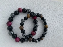 Hematite Beads Jewelry Balance-Bracelets Obsidian Soul Healing Tiger-Eye Magnetic Natural