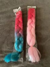 MISS ROLA-extensiones de cabello trenzado con brillante giro de 24 pulgadas, trenzas Jumbo con degradado, soporte de cabello sintético, venta al por mayor