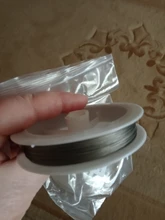 Alambre de acero inoxidable resistente, alambre para bisutería de cola de tigre para fabricación de joyas, 0,3/0,45/0,5/0,6mm, 1 rollo