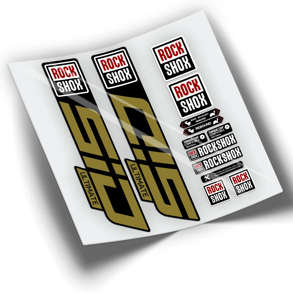 Pegatinas Della Clip Della Forcella Rockshox Sid Ultimate 2021 Colores Wp342 Adesivi