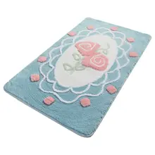 Коврик для ванной-коврики | коврик для ванной нескользящие Противоскользящие коврики Lace Mavi60X100 см