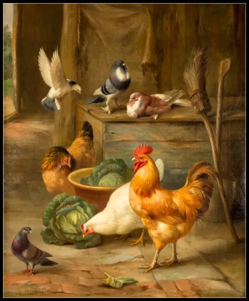 Farmyard цыплята Коллекция-счетный Набор для вышивания крестиком-Сделай Сам Рукоделие рукоделие вышивка 14 карат Наборы для вышивания крестиком DMC цвет - Цвет: 240w x 290h