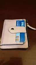 Tarjetero pequeño de cuero delgado con bolsillo para monedas para hombre y mujer, cartera pequeña de moda para tarjetas de identificación, monedero de negocios