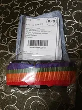 Correa para equipaje de 1,7 m, correa ajustable para maleta de viaje con arcoíris, con bloqueo codificado, cierre seguro, correa de cinturón de seguridad