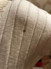 Nuevo patrón de las mujeres de otoño e invierno Sexy V cuello Jersey de punto de manga larga vestido recto acogedor suéter Slim vestidos