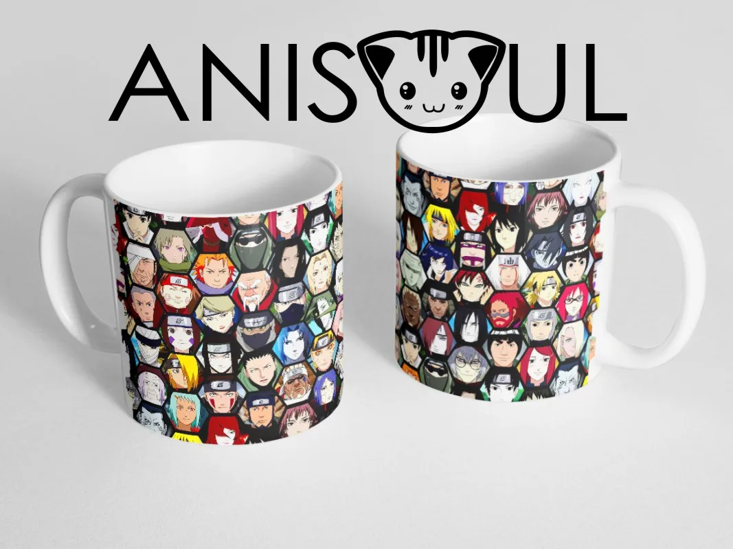 Кружка tea coffee mug 11oz anime Naruto. Characters | Дом и сад