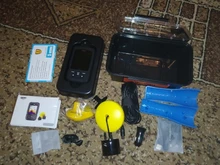 LUCKY-transductor de buscador de peces ff718clic, Sensor portátil 2 en 1 con cable e inalámbrico, ecosonda impermeable para todos los tipos de pesca