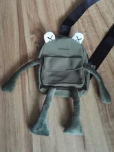 Personalidad niña pequeña bolsa marea de dibujos animados lindo de la rana bolsa de mensajero bolso Unisex bolso de hombro tipo bandolera mujeres bolso