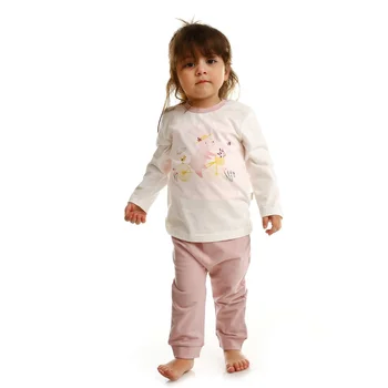

ebebek Bebbek Summer Baby Girl Hello Supreme Crew-Neck Sweatshirt Pant 2 pcs Set