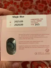 Lentes de contacto oficiales de bio-essence, Color azul, serie mágica, 1 par (2 uds), para lentillas de ojos, venta al por mayor