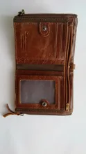 Wallet Short Coin Purse CONTACT'S Small Vintage Crazy Designer High-Quality Brand Horse-Cowhide