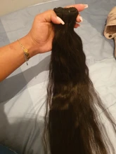 30 pulgadas indio virgen extensiones de pelo ondulado 1 3 4 oferta Remy recta Natural del pelo doble dibujado al por mayor de la trama 100% humanos
