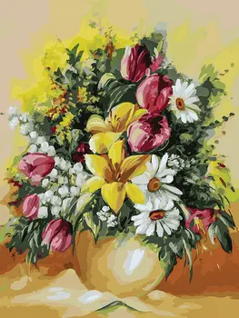 

Coloring by numbers: scented bouquet 30*40 cm snow white 303-as