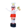 Inflatable Advertising Restaurant Chef Man Sandwish Shaurma Fast-Food Shop Balloon Air Dancers Tacos Traditional Mexican Burrito 1