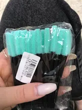 Desechables cepillo de pestañas 25 unids/pack ojo maquillaje para pestañas cepillos Mini varillas de rímel cepillo utensilio de extensión de pestañas maquillaje cepillo conjunto