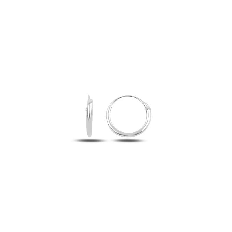 

Silver 925 Set 10mm Simple Ring Earrings