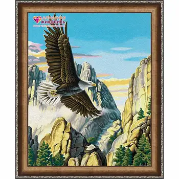 

"Mountain Eagle" rhinestone painting