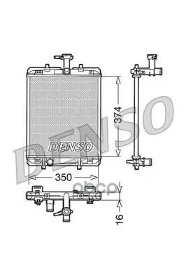 Радиатор Системы Охлаждения Citroen: C1(Pm, Pn) 1.0 05- Peugeot: 107 1.0 05- Denso арт. DRM21602