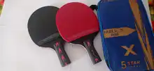 Bat Racket Carbon-Table-Tennis-Racket-Set Ping-Pong Super-Powerful XC LOHAS for Training-Club