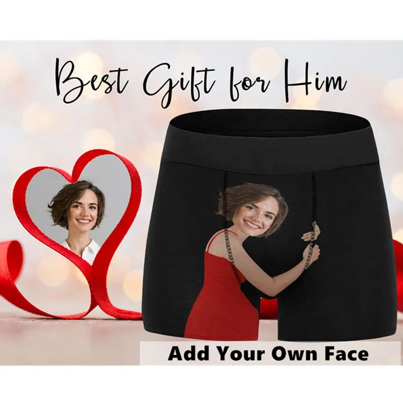  Custom Face Boxers for Men, Personalized Funny Face