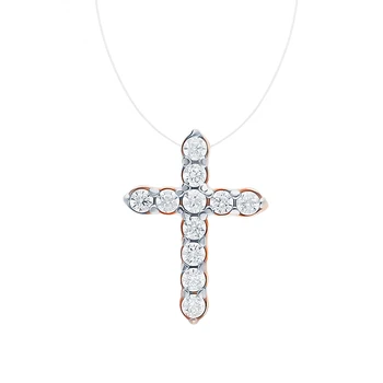 

Silver necklace with cubic zirconia sunlight sample 925 test