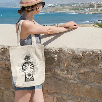 

Angemiel Bag Ra the Lock Lady Figured Cloth Bag