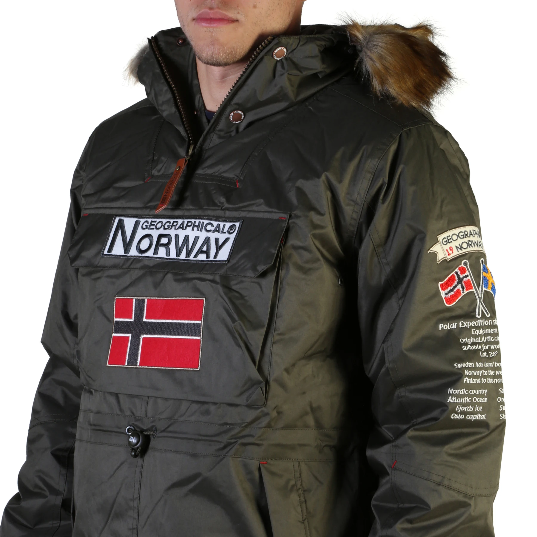 Geographical Norway Barman_man мужские зеленые 102549. Цвет: зеленый, размер: LGeographical Norway8050750411979