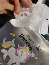 Bolsa de documentos de PVC de unicornio, carpeta de archivos de gran capacidad, estuche de lápices, organizador de papelería, suministros escolares y de oficina, 1 ud.