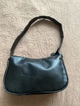 Bolso Baguette pequeño de piel sintética para mujer, pochette de diseño a la moda, suave, para hombro, Vintage, sencillo, tipo Clutch