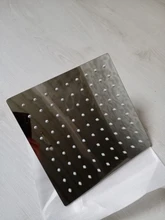 EVERSO-Cabezal de ducha de lluvia de acero inoxidable, ultrafino, acabado cromado, redondo y cuadrado, 12/10/8/6/4 pulgadas