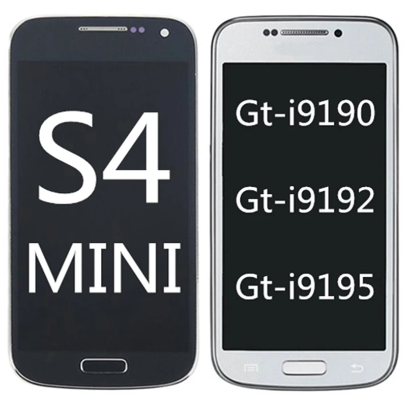 

Original For Samsung Galaxy S4 Mini Lcd Display With Touchscreen Digitizer Assembly And Frame Gt-i9190 Gt-i9192 Gt-i9195