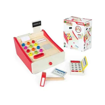 

Wooden Cash Register with Accessories Woomax (6 pcs)