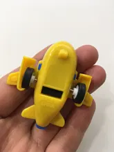 Mini Avión de dibujos animados extraíble para niños, juguetes de fiesta de cumpleaños para niños, coche divertido, modelo educativo