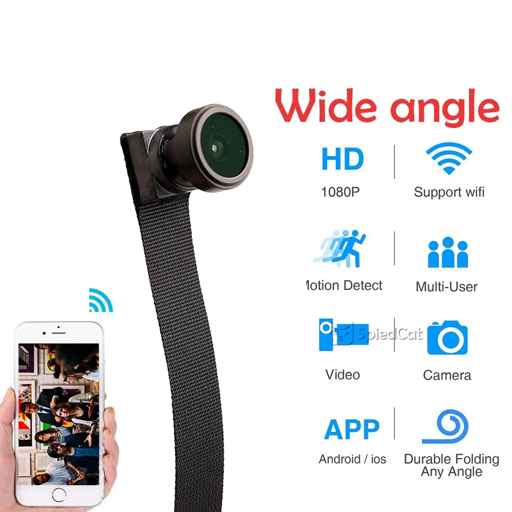 WIFI Network Camera Webcam IP P2P HD 1080P Wide Angle/Night vision Mini DIY Wireless Cam Motion Activated DV Camcorder | Электроника