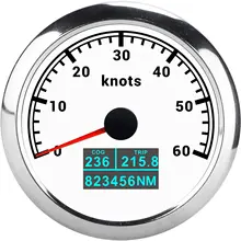 Velocímetro GPS impermeable de 85mm con retroiluminación para coche, barco y motocicleta, colores rojo, verde, azul, blanco, amarillo, cian y púrpura