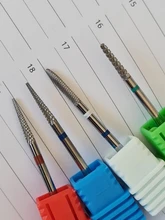 Brocas de carburo de tungsteno de doble cara, accesorios eléctricos para manicura, 1 Uds.