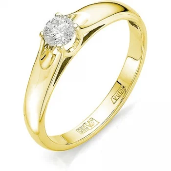 

Master brilliant ring with 1 yellow gold diamond