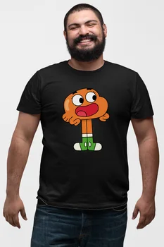 

Angemiel Wear Happy Darwin Black Men 'S Cotton Big Size T-Shirt