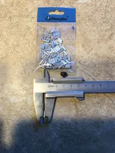 Rompin 100 unids/lote de tubos redondos de aluminio, fundas de tubo de engarce, accesorios de línea de pesca de mar