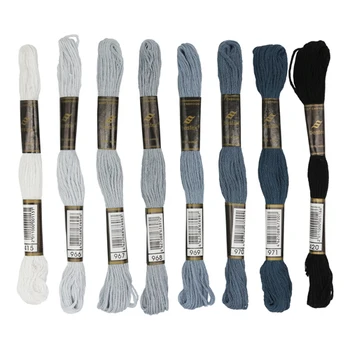 

Set of floss 8 PCs * 8 m Bestex, gray mix (No. 2)