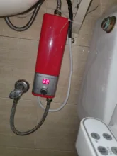 Water-Heater Shower Electric Instantaneous Tankless Bathroom Kitchen 5500W Tempreture-Display