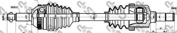 Привод В Сборе Ford Mondeo I-Ii 1.6-2.5 93-00 Лев. Abs Gsp 218002 GSP арт. 218002